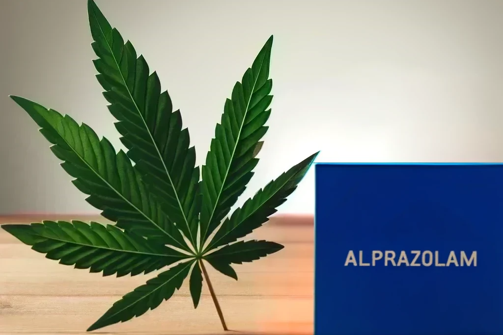 Cannabis and Alprazolam (e.g. Xanax, Tafil, Xanor)
