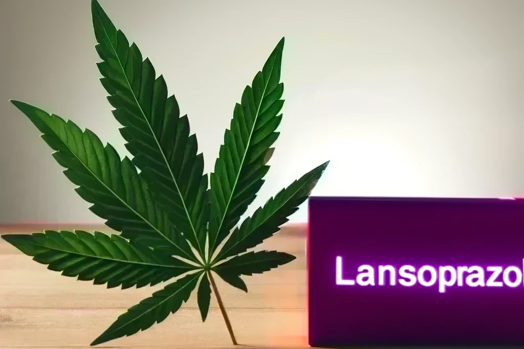 Cannabis and Lansoprazole (e.g. Prevacid, Lanzor, Lansoprazol-ratiopharm)
