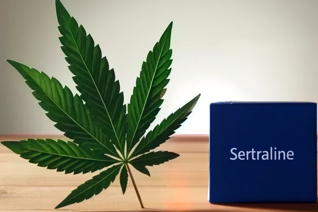 Cannabis and Sertraline (e.g. Zoloft, Gladem, Sertralin-ratiopharm)